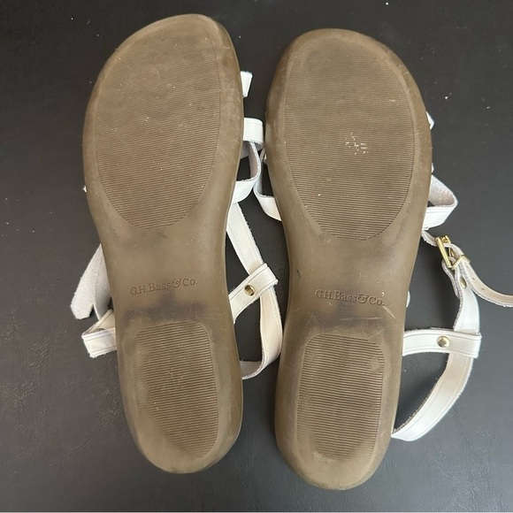 G.H. Bass & Co. Margie SunJuns White Strappy Sandal Women's Size 9.5 W Vintage - Picture 9 of 11